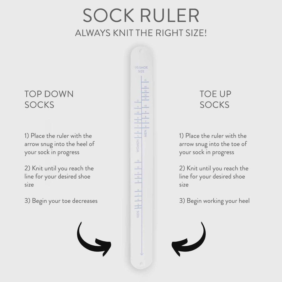 Twice Sheared Sheep - Sock Ruler