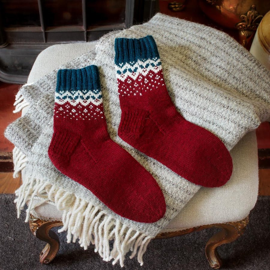 The Fibre Co. - Festive Mistletoe Socks Kit