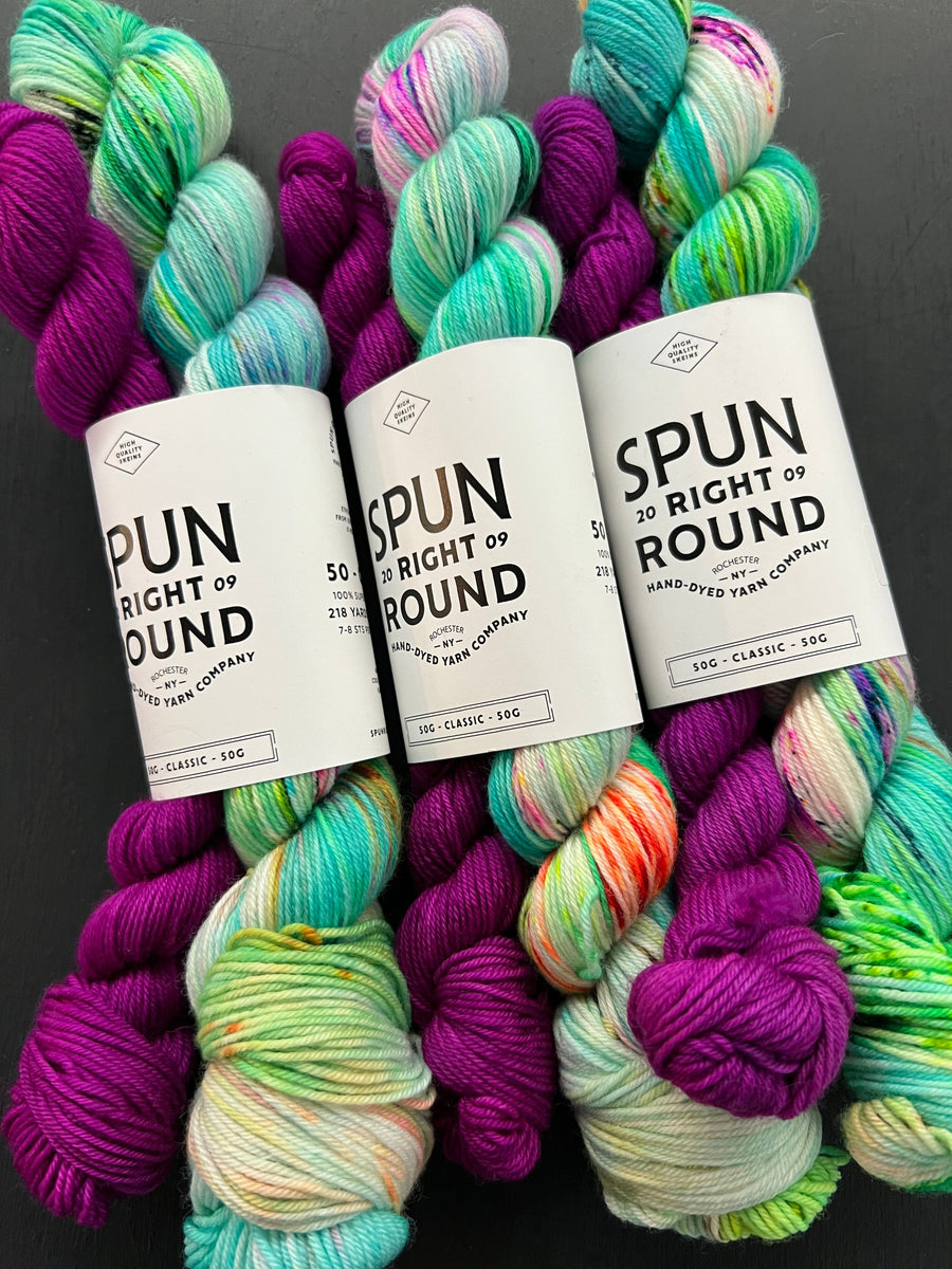 Spun Right Round - Little Dots Socks Kits