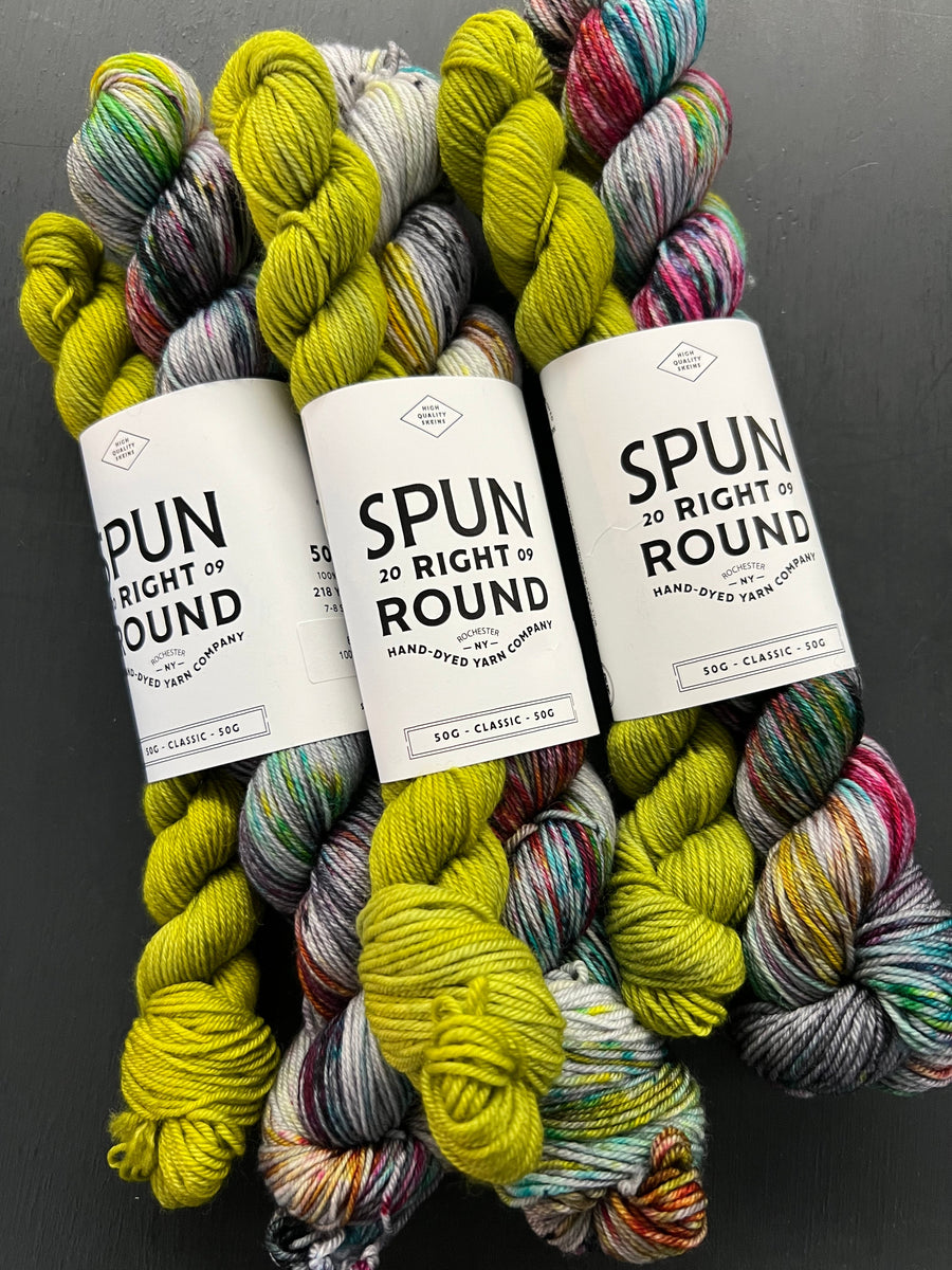 Spun Right Round - Little Dots Socks Kits