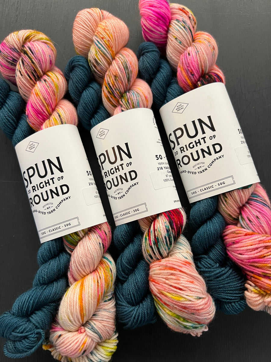 Spun Right Round - Little Dots Socks Kits