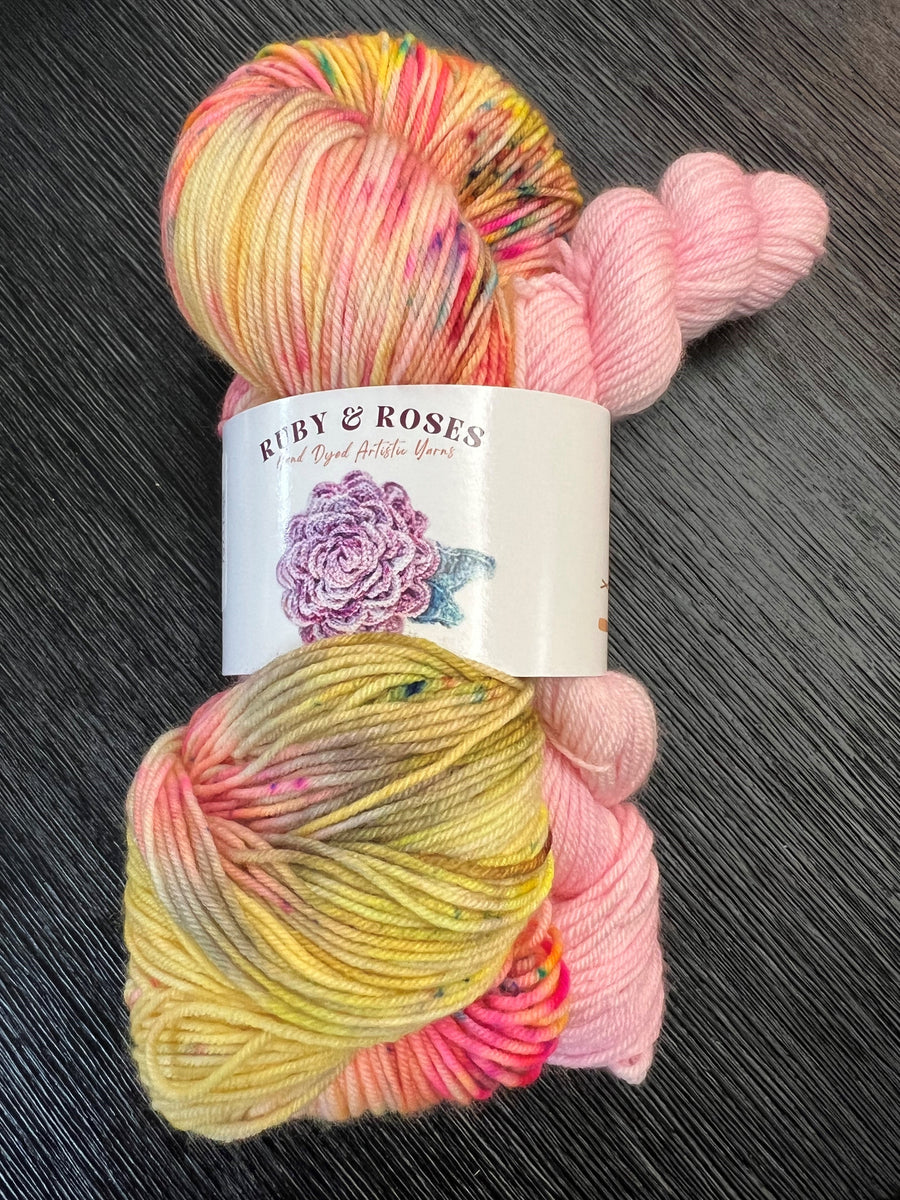 Ruby and Roses Yarn - Soft Rose Sock Set