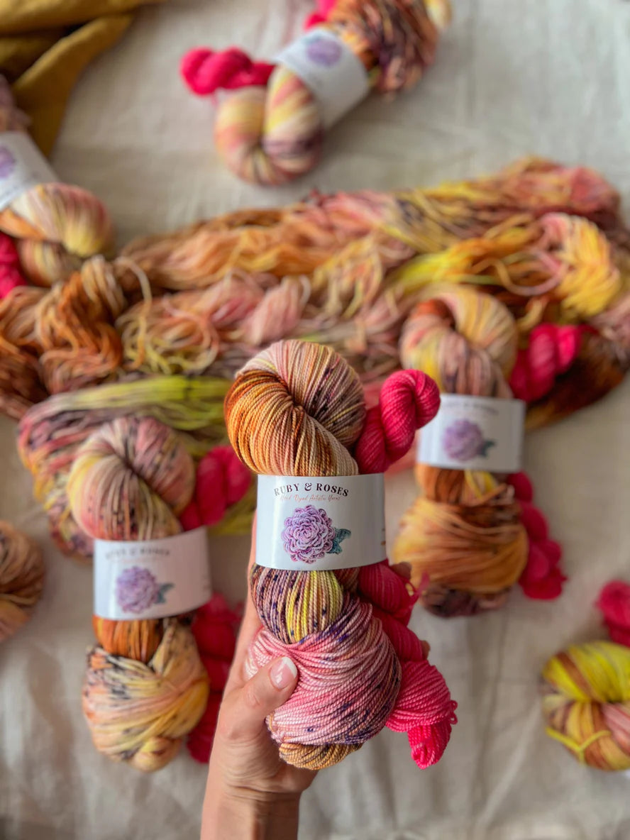 Ruby and Rose Yarn - Soft Rose Sock Set