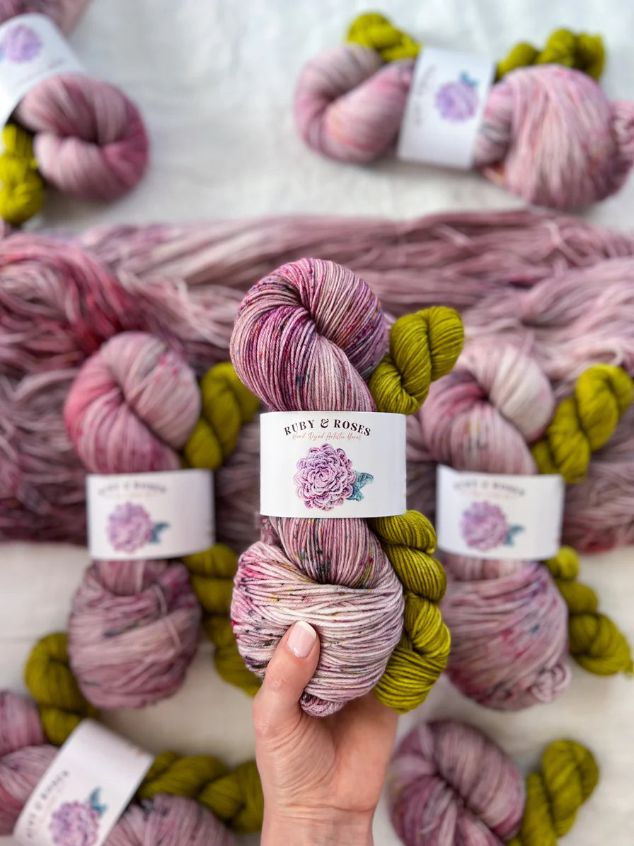 Ruby and Rose Yarn - Soft Rose Sock Set